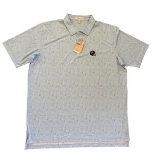 NWT‎ Peter Millar Texas A&M Out of Bounds Performance Polo Sz XXL Blue Aggies